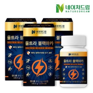 <b>네이처드림</b> <b>네이처드림</b> 초고함량 울트라 블랙<b>마카</b> 810mg x 60정 3박스