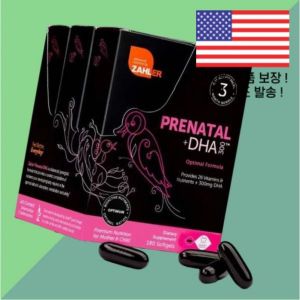 잘러 <b>프리네이탈</b> + <b>DHA 300</b> 옵티멀 포뮬 슬리퍼 슬라이드 샌들 신발러 180 소프트젤 Zahler