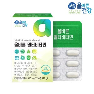 <b>올바른건강 올바른</b> 멀티<b>비타민</b> 900mg x 30정