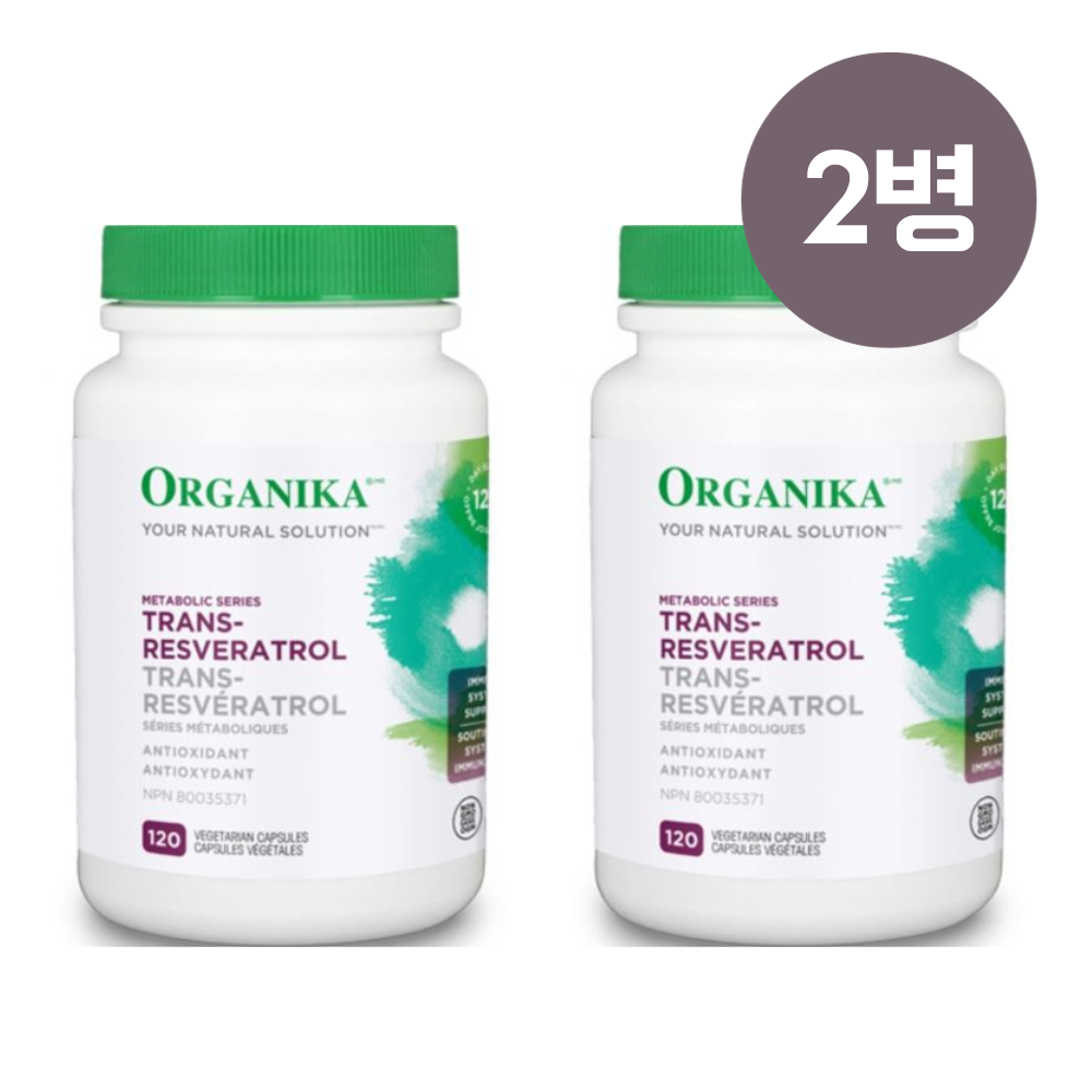 트랜스 레스베라트롤 <b>항노화</b> 노화방지 효능 영양제 200mg 120정 2병  2개