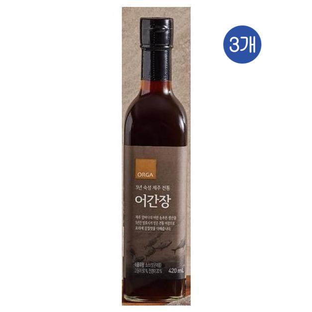 올가 어간장 3년숙성 제주전통  420ml  3개