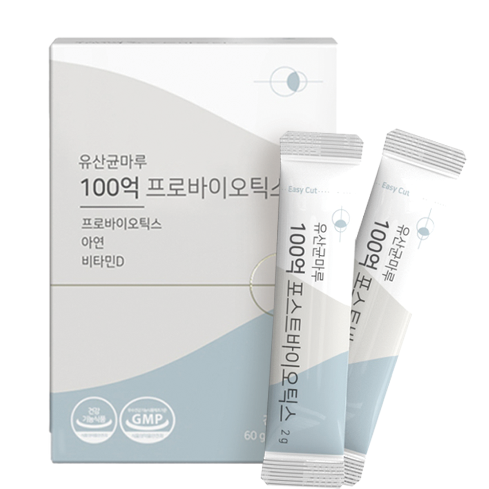 <b>유산균</b> <b>100억</b> 보장 프로 <b>포스트 바이오틱스</b> 모유 유래 2g x 30포 닥터<b>마루</b>  60g  1박스