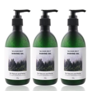 맨허스트 쉐이빙 면도 쉐이브 폼 젤 크림 300ml 3개