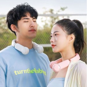 쿨링 냉각 넥밴드 선풍기 핸즈프리  휴대용 무선 선풍기 에어컨 넥쿨러 목걸이