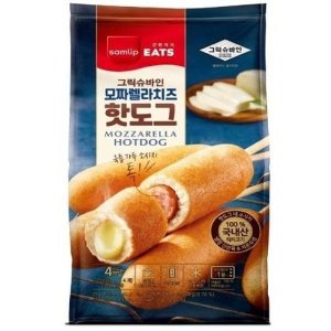 삼립 그릭슈바인 모짜렐라치즈 핫도그 4개입(320g) 12봉
