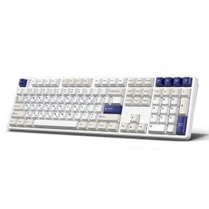 한성컴퓨터 GK798PRO 3모드 폼떡 가스켓 저소음기계식키보드 오션화이트(딥블루 뽀송 38g)