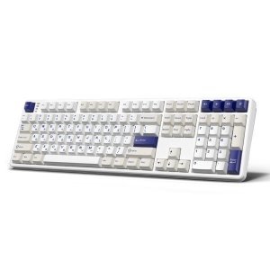 한성컴퓨터 GK798PRO 3모드 폼떡 가스켓 저소음기계식키보드 오션화이트(딥블루 뽀송 38g)