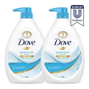 도브 젠틀스크럽 바디워시 1L 2개