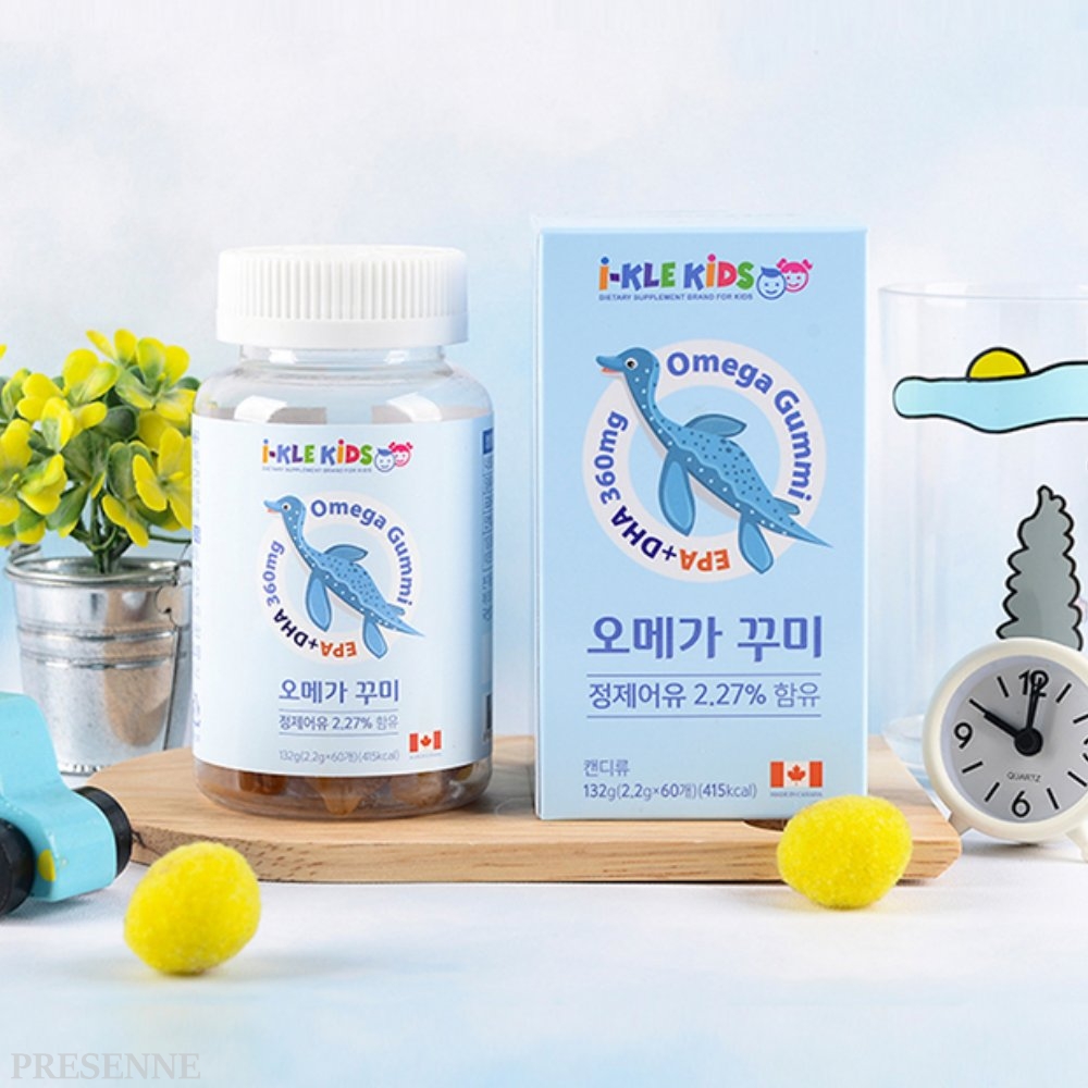 오메가 꾸미 60정 어린이용 씹어먹는 <b>오메가3</b>