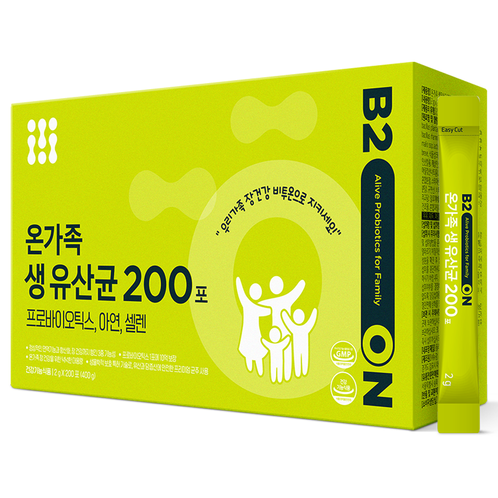 뉴트리원 <b>비투온</b> 온가족 생 유산균 200p  400g  1개