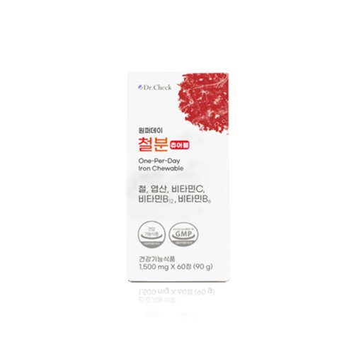 닥터체크 헬시 원퍼데이 철분 츄어블 1500mg x 60정, 1개
