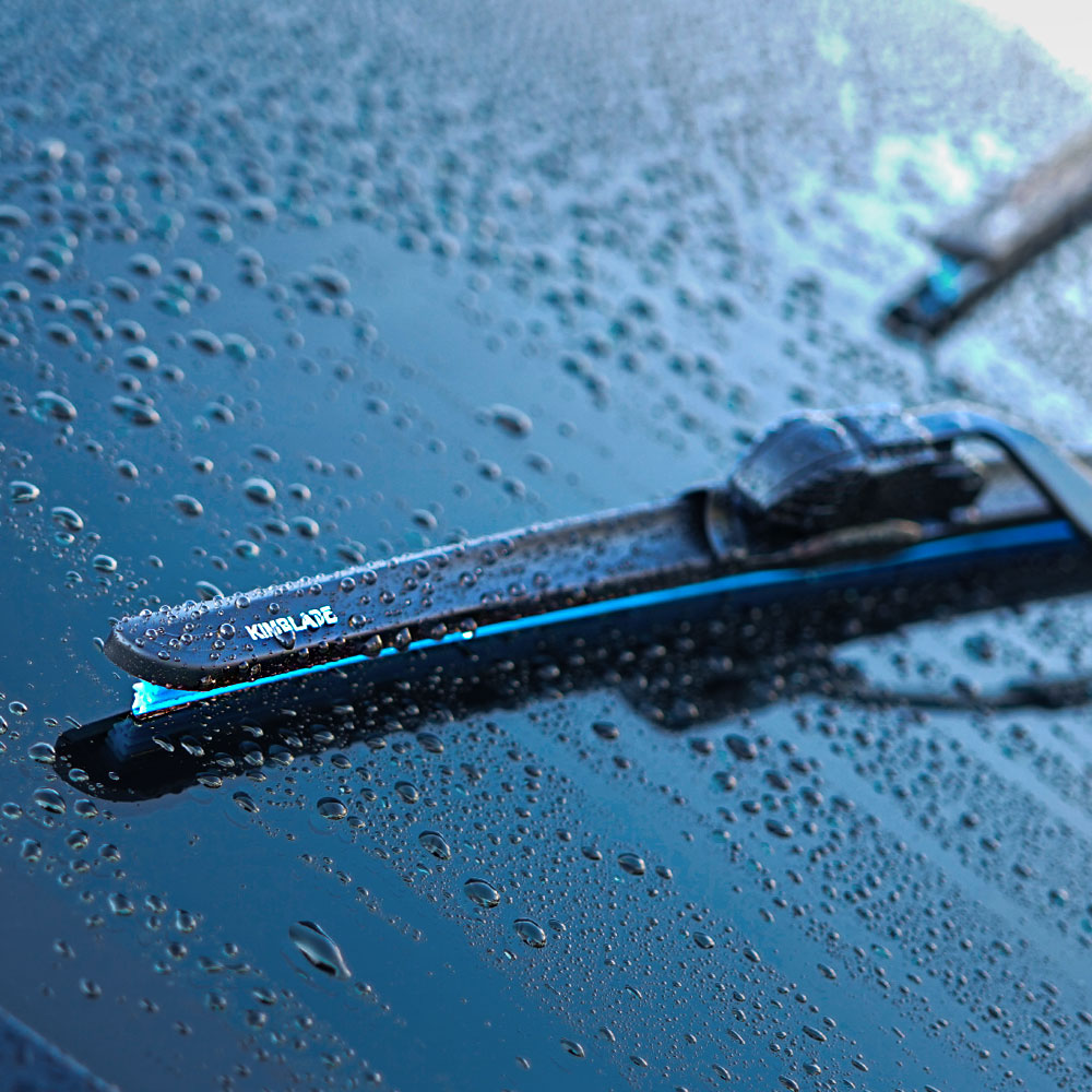 킴블레이드 아이언핏 사각날 실리콘 발수코팅 와이퍼 후크 타입 300mm, 1개