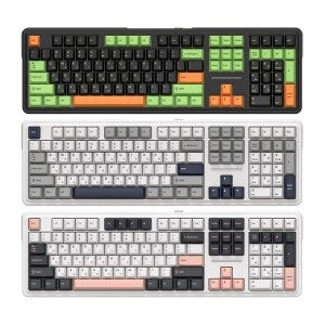 앱코 AK108 3모드 OTEMU 특주축 유무선 기계식 그레이 (멜론축)