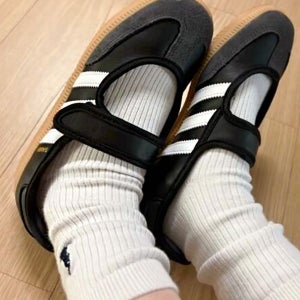 아디다스 삼바 메리제인 GS 블랙 발레코어 JR7437