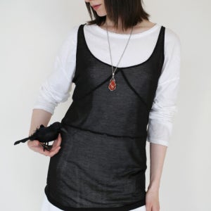 디파블로 Tencel Black Sleeveless