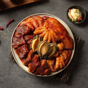 뉴하비츠 해목정 전복해물갈비찜 맛집 밀키트 1.6kg 1팩 보양식 캠핑 집들이 생일상음식