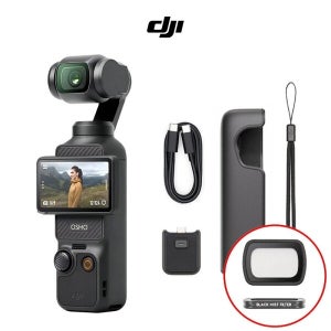 DJI 오즈모 포켓3 (블랙 미스트 필터, 128GB 메모리 포함 세트) 짐벌 카메라