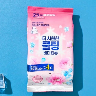 다이소 강력 쿨링 물티슈 25매입 플라워 향 1065515 제품 썸네일