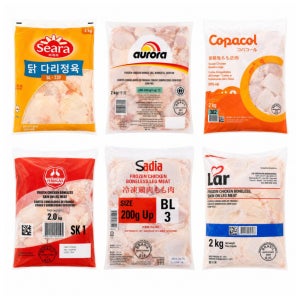 브라질닭 뼈없는 통정육 닭다리살 순살 2kg 냉동