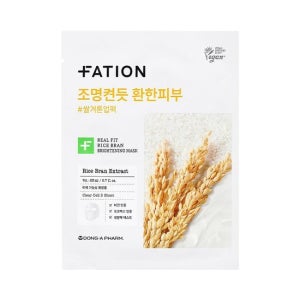 파티온 리얼핏 쌀겨 브라이트닝 마스크 1매
