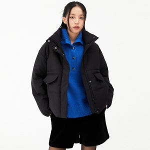 [미쏘]크롭 베이직 푸퍼 MIWJPEV1PC