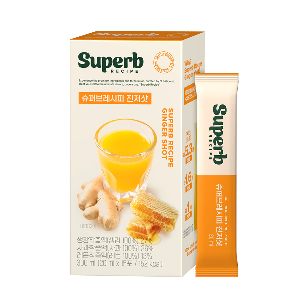 슈퍼브레시피 <b>진저</b>샷  1박스  300ml
