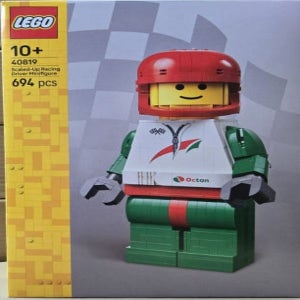 레고 미니피규어 40819 업스케일 레이싱 드라이버 대형 미니피겨