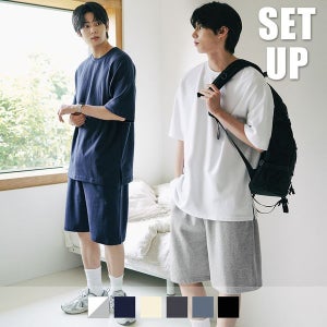 [제멋] [셋업] 에디 오버핏 반팔 셋업 KJST2189+KJSP2429_016002000775