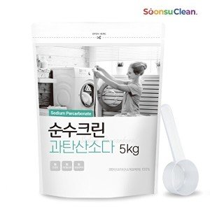 순수크린 순수크린 과탄산소다 5kg 파우치 + 스푼1개 산소계 표백제