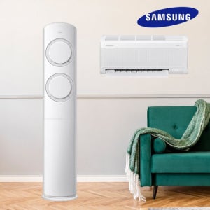 삼성 AI 비스포크 Q9000 투인원 17+6평 에어컨 실외기 리모컨포함 AF60F17D11GRS