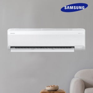 삼성 AI 무풍 인버터 13평 벽걸이 에어컨 가정용 실외기 리모컨포함 AR60F13D12WS