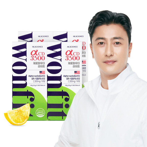 <b>에이치엘사이언스</b> 알파CD 3500 원핏 제로파우더 라이트 14포 x 4박스