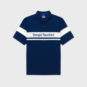 [세르지오 타키니] M 고트 다마린도 반팔 폴로 셔츠 (Navy) TMPQ10743-NYS