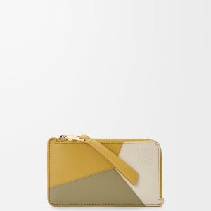 로에베 여성 레더 패널 지갑 C510Z40X27 퍼즐 코인 카드지갑 클래식 카프스킨 Puzzle coin cardholder in classic calfskin Ginger Sea