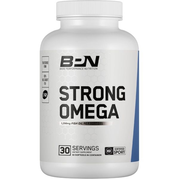BARE PERFORMANCE NUTRITION BPN <b>Strong Omega</b> Fish Oil Soft Gel 1290mg Fish Oil per Capsule Wild  1개
