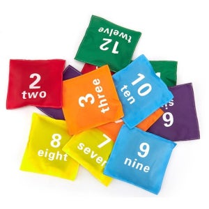 3살아이 영어 숫자놀이 콩주머니 12개 분류놀이 공원