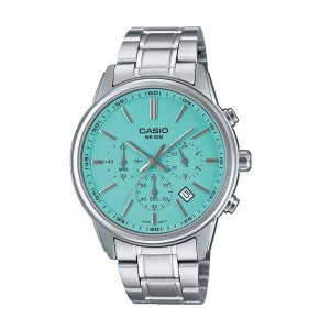 카시오 남성 메탈 손목 시계 크로노 MTP-E515D-2A2