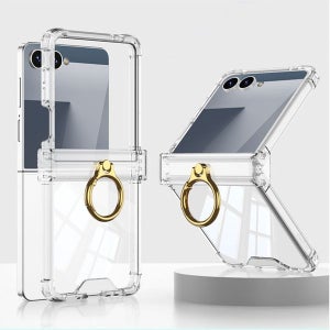 [알저스트] 갤럭시 플립7 플립6 플립5 플립4 플립3 FLIP 갤플립 지플립 케이스 투명 힌지보호대 핑거링 8761 [갤럭시]