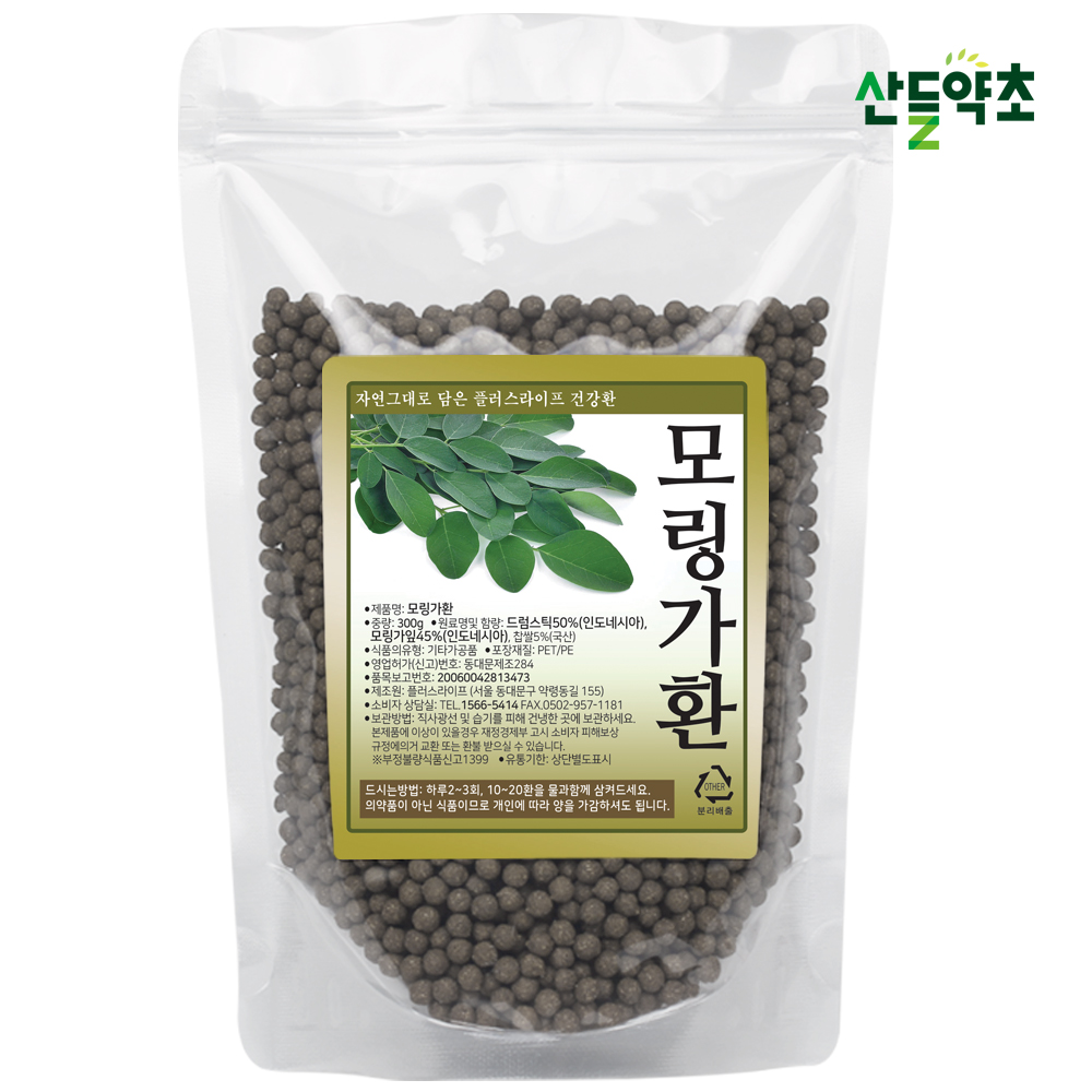 산들약초 <b>모링가</b>환 300g, 2개