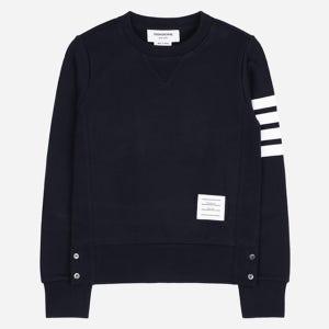 [톰브라운]5F FJT002A 00535 415 여성 클래식 사선 맨투맨 네이비