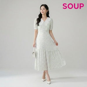 숲 브이넥 프린팅 칼라 원피스(SZ5OP90)