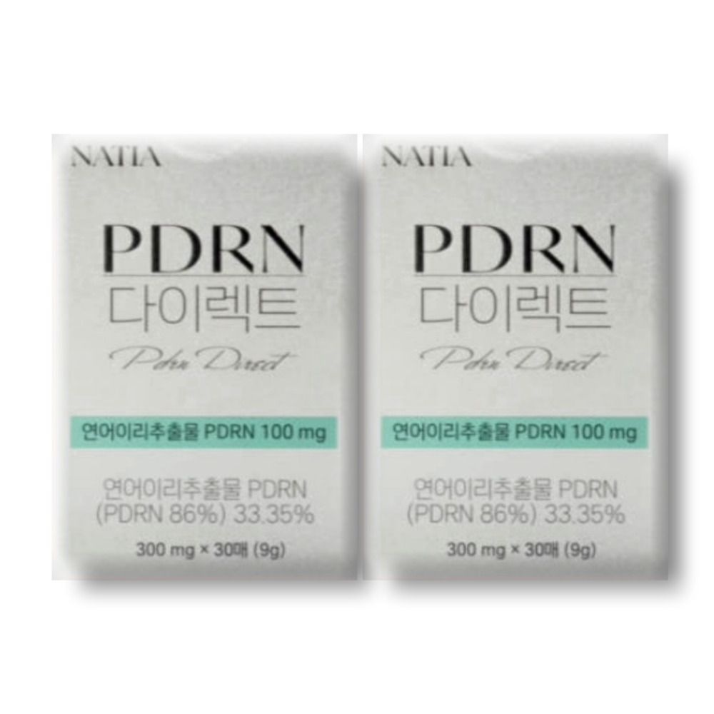 나티아 PDRN 다이렉트 <b>연어이리</b>추출물 300mg x 30매 2박스