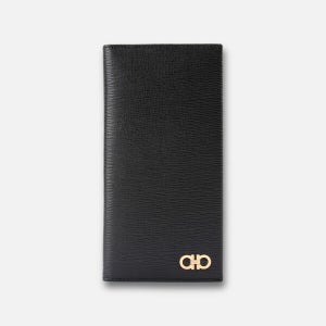 살바토레 페라가모 간치니 블랙 장지갑 66-A071 0686028