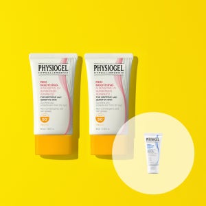 피지오겔 레드수딩 AI 민감진정 어드밴스드 장벽 썬크림 40ml 2개 혼합자차 SPF 50+ PA++++  손상장벽리페어