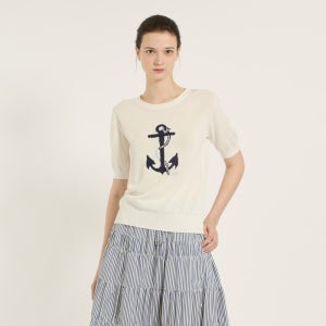 BCBG 앵커 모티브 풀오버 B5B4K419