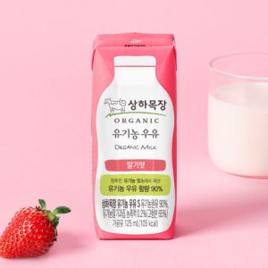 [상하목장] 상하목장 유기농 멸균우유 딸기 125ml 24팩 106612