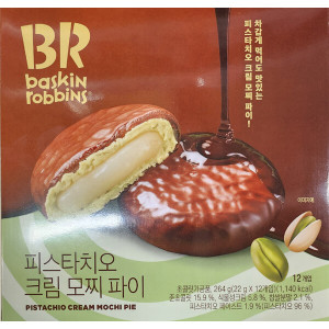 배스킨라빈스 베스킨라빈스 피스타치오 크림 모찌파이 264g 빵 디저트 간식 BR