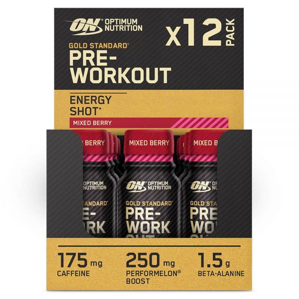[B08VVRGBMN] OptImum NutrItIon Gold Standard 프리워크아웃 에너지 샷 베타 알라닌 카페인 PerforMelon Boost <b>비타민 B6</b>  MIxed