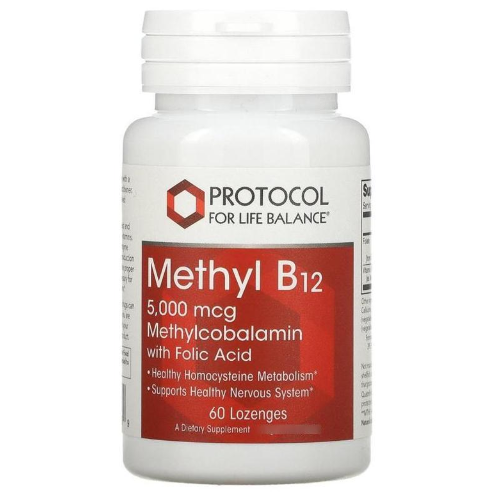 <b>프로토콜포라이프발란스 비타민B12</b> 5 000mcg 엽산 680mcg 60정  5개