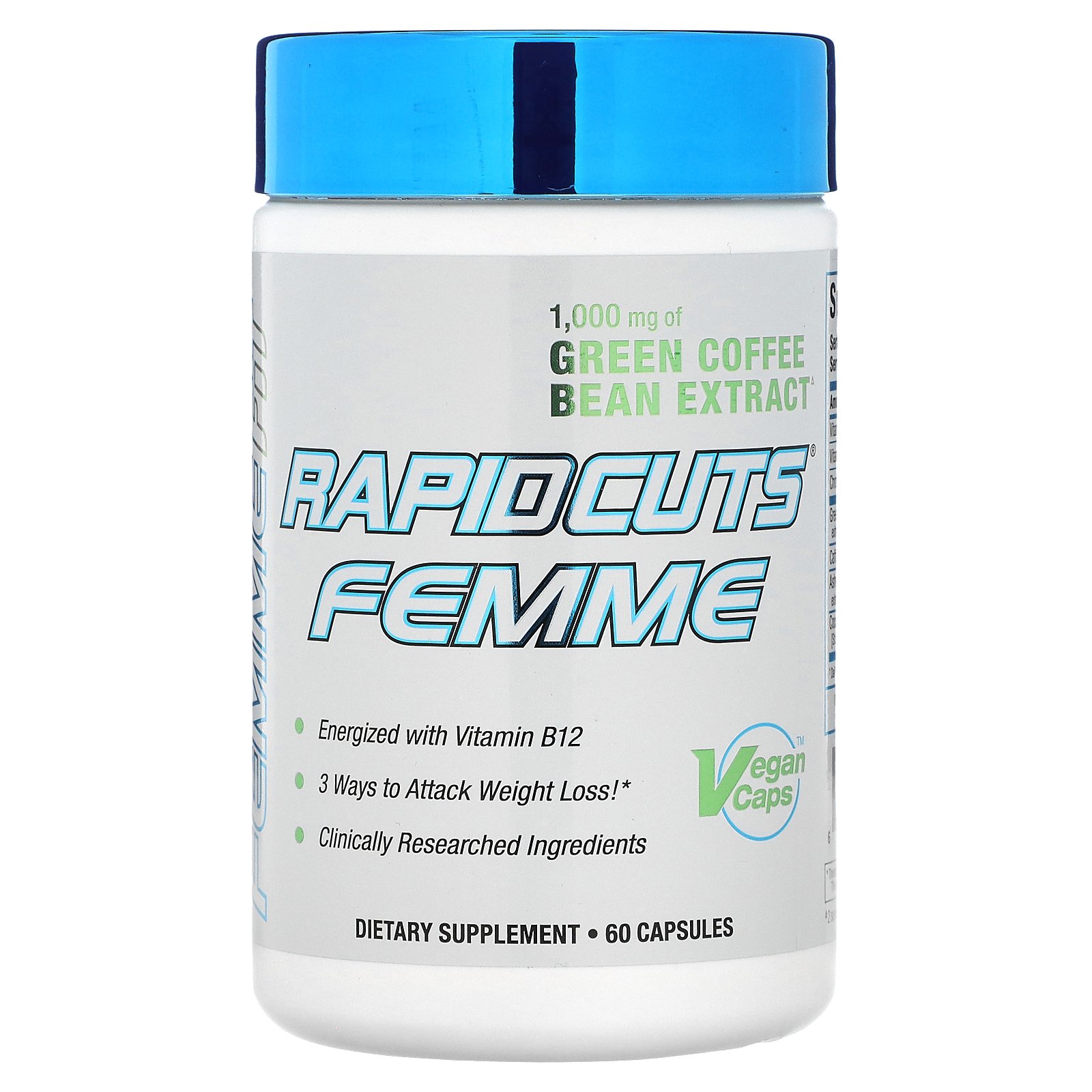 <b>올맥스</b> ALLMAX RAPIDCUTS Femme Green Coffee Bean Extract 1 000 mg 60 Capsules  60정  1개